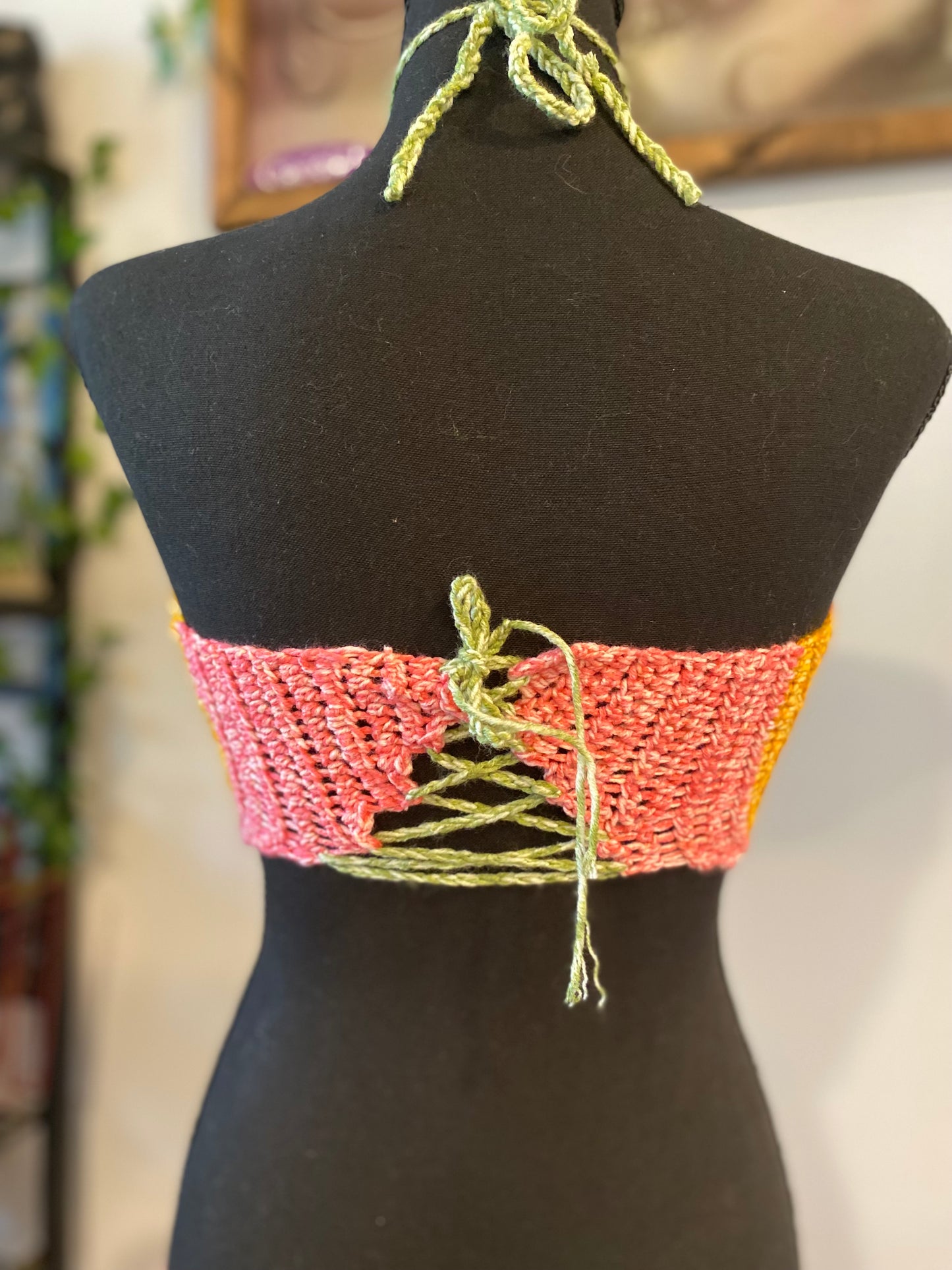 Mary Jane 420 Crochet Halter Top