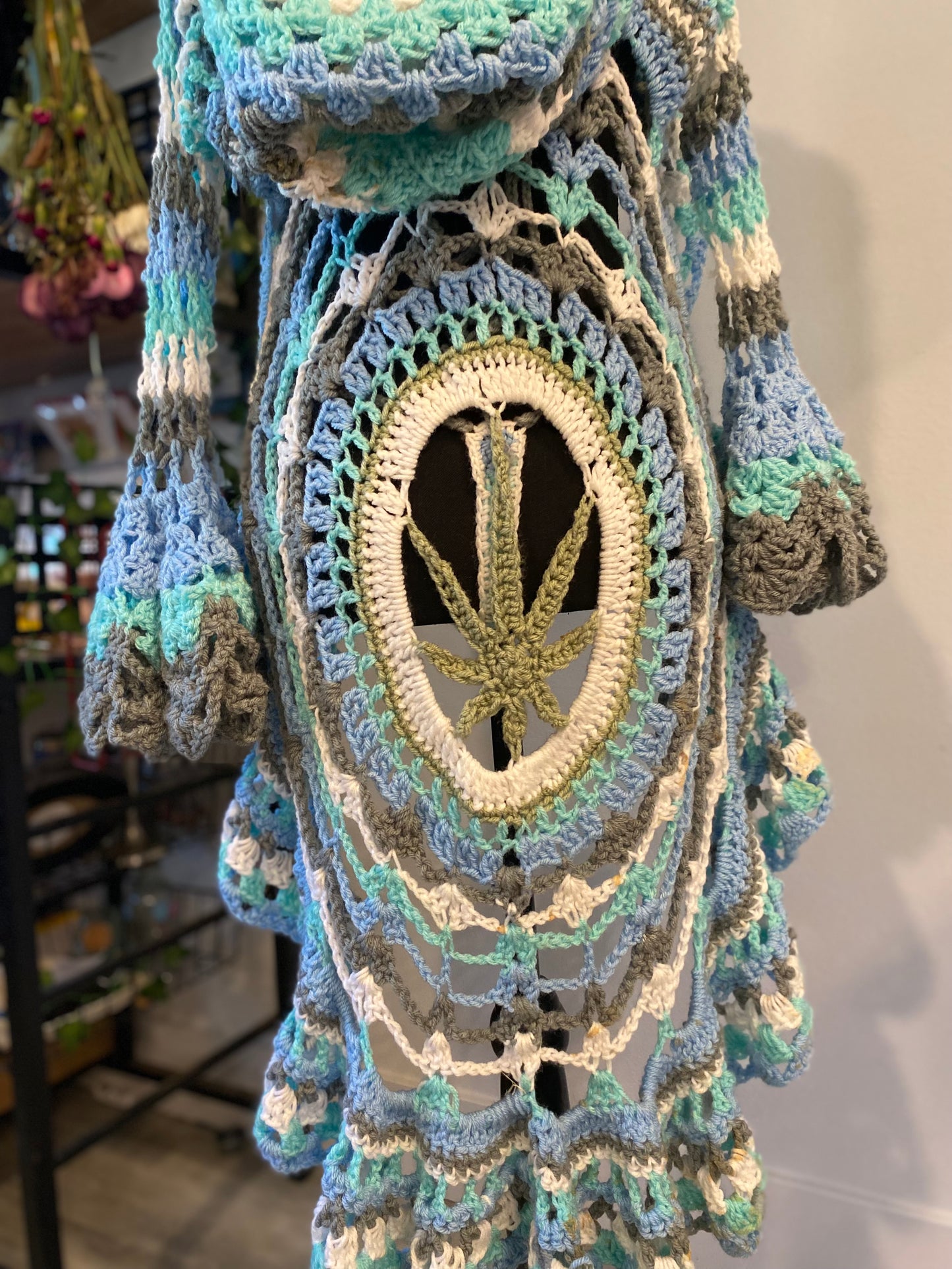 Mermaid Core 420 Crochet Duster and Thong Bikini