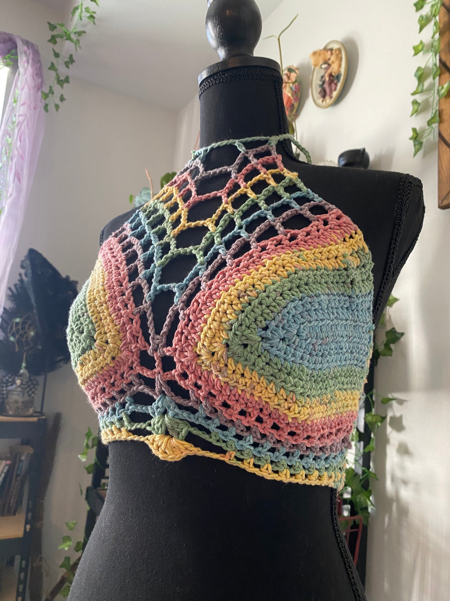 Boho Goddess Crop top - Crochet