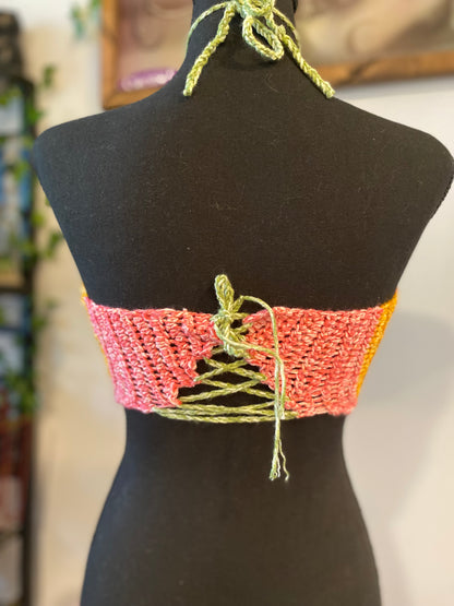 Mary Jane 420 Crochet Halter Top