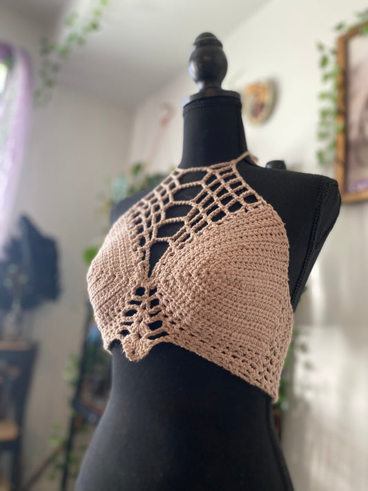 Boho Goddess Crop top - Crochet