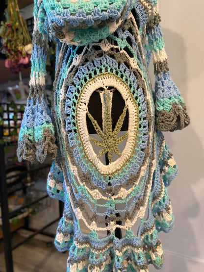 Mermaid Core 420 Crochet Duster and Thong Bikini